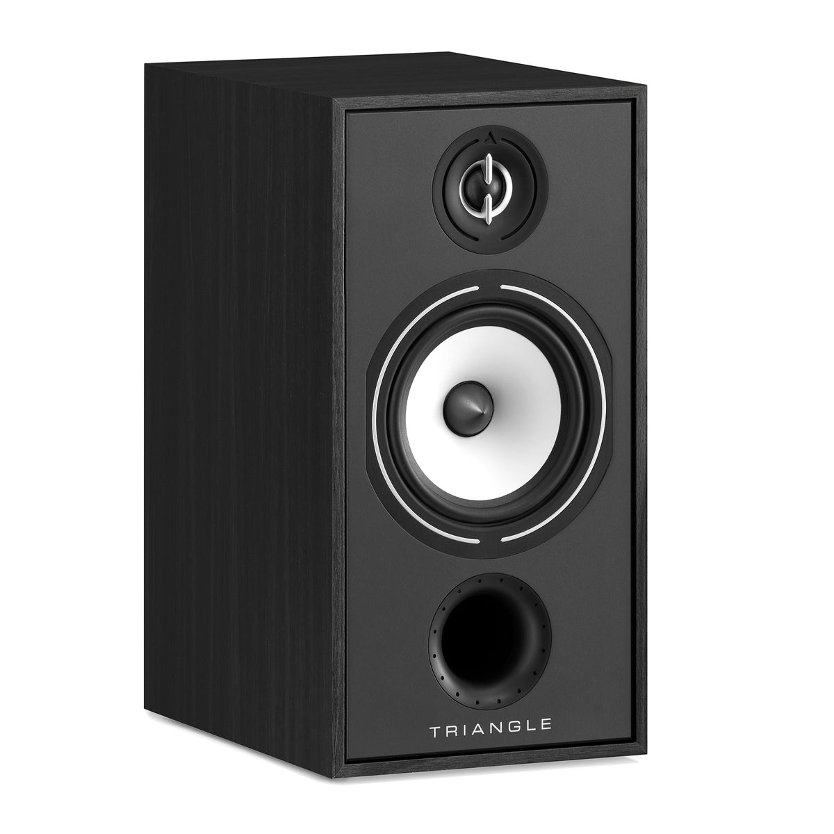 Triangle Hifi Enceintes Bibliothèque Borea BR04 Noir Cendré pictures packshot 3/4
